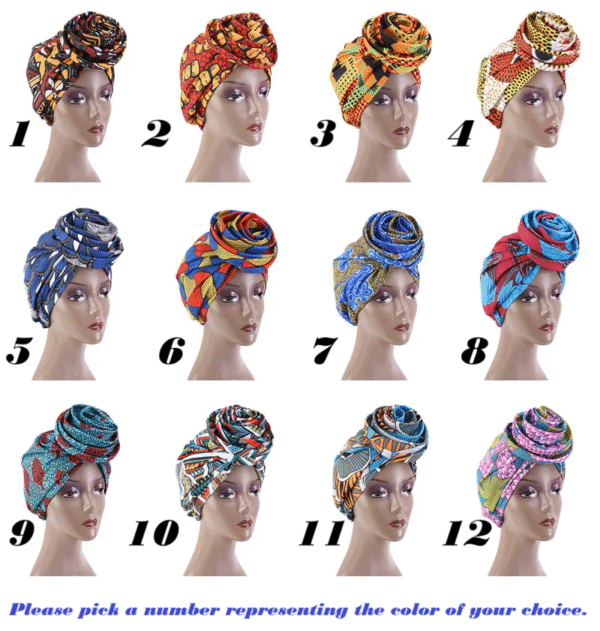 satin lining hairwrap (pre tied)