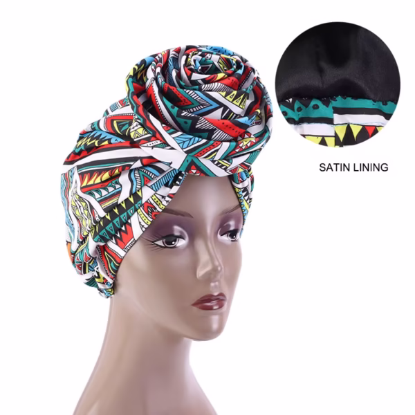 satin lining hairwrap (pre tied)