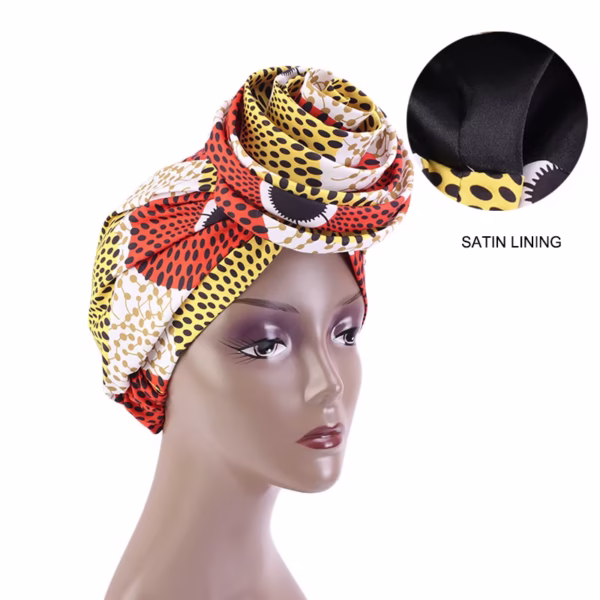 satin lining hairwrap (pre tied)