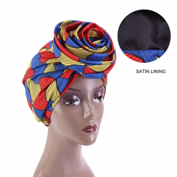 satin lining hairwrap (pre tied)
