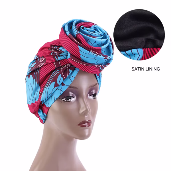 satin lining hairwrap (pre tied)