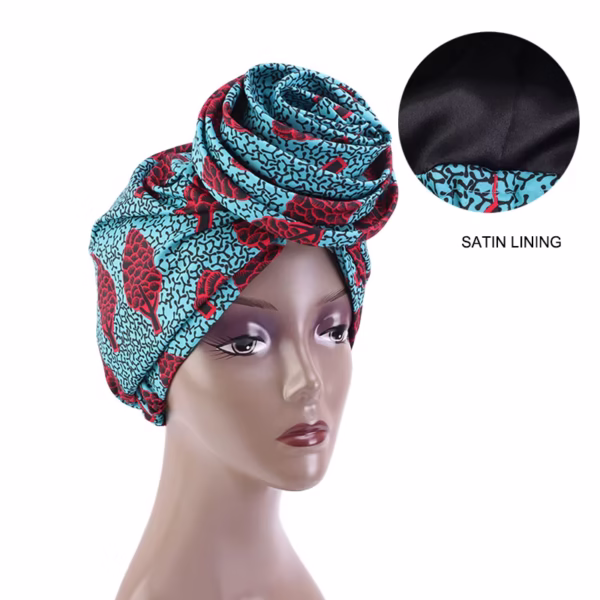 satin lining hairwrap (pre tied)